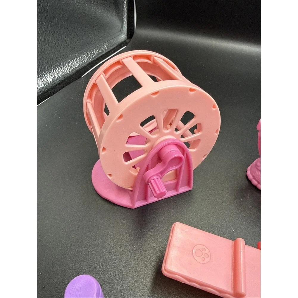 Lot Littlest Pet Shop LPS Treat Center Hamster Wheel Salon See Saw Cage X-ray